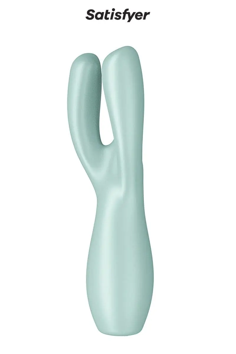 Vibro Triple Stimulateur Féminin Threesome 3 Vert 14 X 4cm - Satisfyer 5 Vibro Triple Stimulateur Féminin Threesome 3 Vert 14 X 4cm - Satisfyer – Image 5