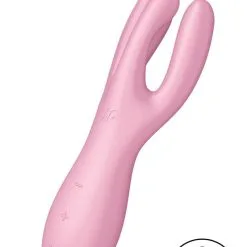 Vibromasseur Clitoridien 3 Pointes Stimulantes Threesome 3 Rose - Satisfyer