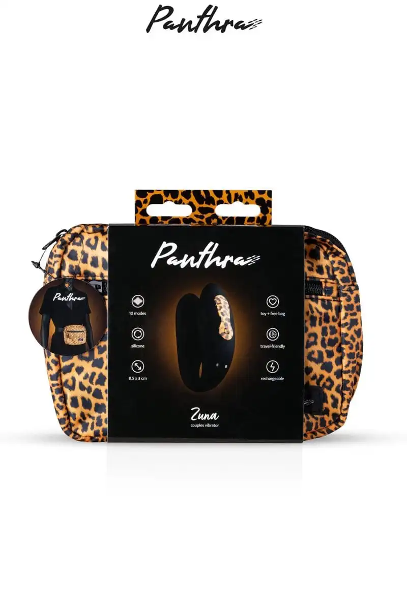 Vibromasseur Double Stimulation Pour Couples + Sacoche Zuna - Panthra 2 Vibromasseur Double Stimulation Pour Couples + Sacoche Zuna - Panthra – Image 2