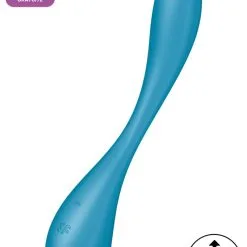 Satisfyer Vibromasseur G Spot Flex 5+ Stimulateur Clitoridien Et Vaginal Bleu - Satifyer