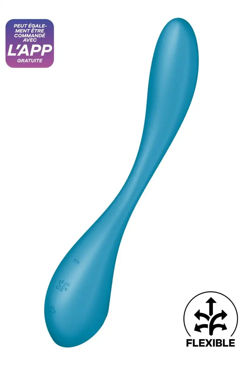 Satisfyer Vibromasseur G Spot Flex 5+ Stimulateur Clitoridien Et Vaginal Bleu - Satifyer 1 Satisfyer Vibromasseur G Spot Flex 5+ Stimulateur Clitoridien Et Vaginal Bleu - Satifyer