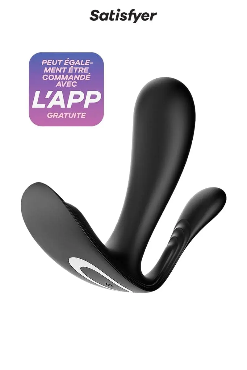 Vibromasseur Strié Triple Stimulation Top Secret+ Noir 10cm - Satisfyer 1 Vibromasseur Strié Triple Stimulation Top Secret+ Noir 10cm - Satisfyer