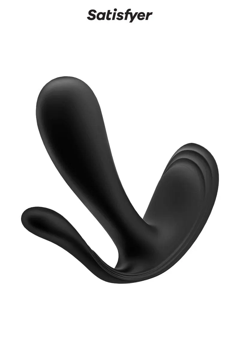 Vibromasseur Strié Triple Stimulation Top Secret+ Noir 10cm - Satisfyer 2 Vibromasseur Strié Triple Stimulation Top Secret+ Noir 10cm - Satisfyer – Image 2
